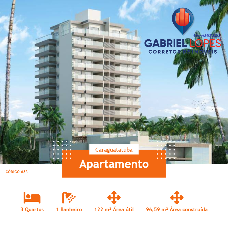 Apartamento à venda com 3 quartos, 122m² - Foto 1